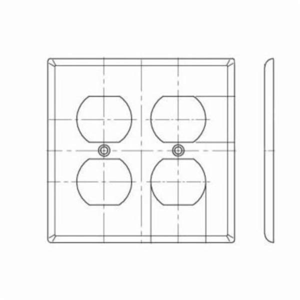 Leviton Wallplates 2 Gang Dup Wlplt Brown 80716